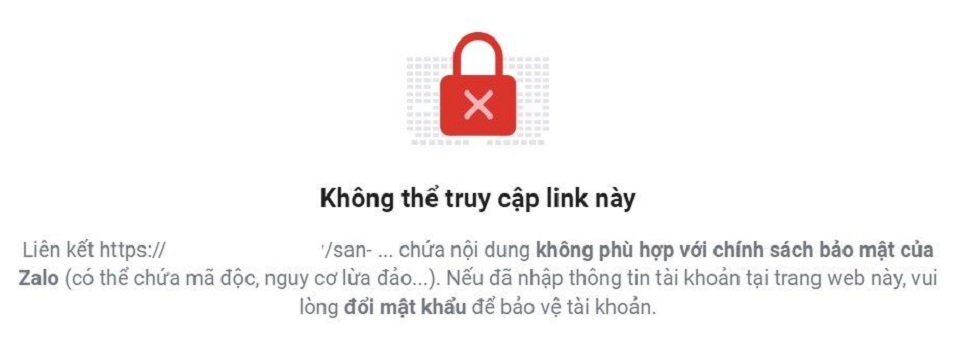 Các nguyên nhân khiến link bị chặn